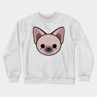 Cute Black Sphynx Cat Crewneck Sweatshirt